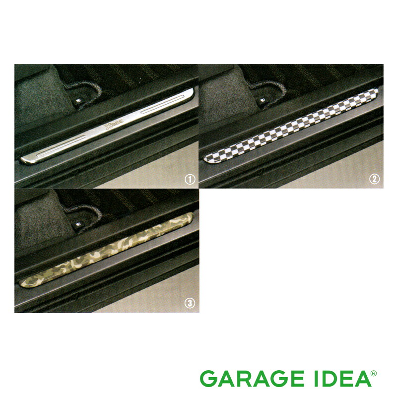 SUZUKI スズキ 純正 アクセサリー パーツ XBEE クロスビーサイドシルスカッフ 99142-76R00 99142-76R10-001 99142-76R10-002 CBZK CBZL CBXK CBXL オプション|ガレージアイデア店