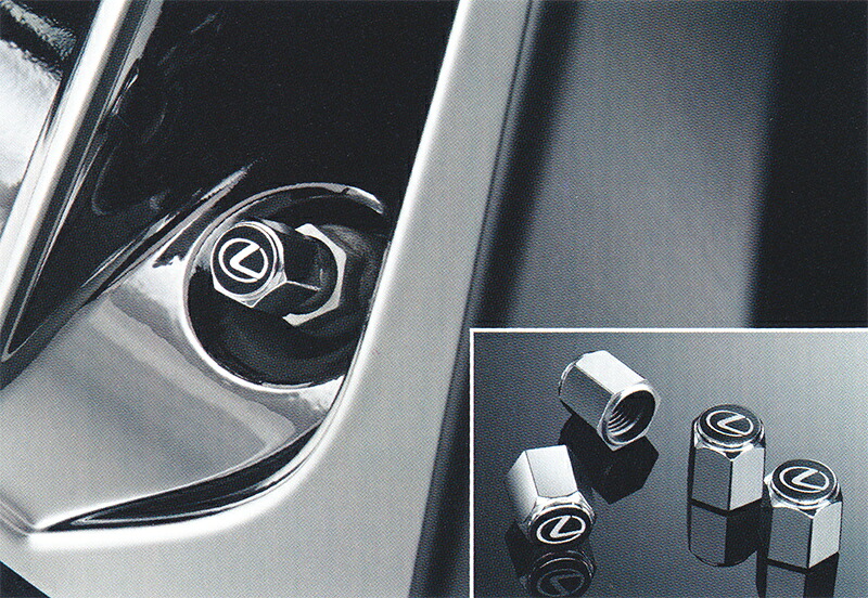 【4/15 0:00~23:59 店内全品ポイント3倍 】LEXUS レクサス 純正 アクセサリー パーツ LS500 LS500h バルブキャップ(ロゴ入り) 08457-24030 VXFA50 VXFA55 GVF50 GVF55 オプション