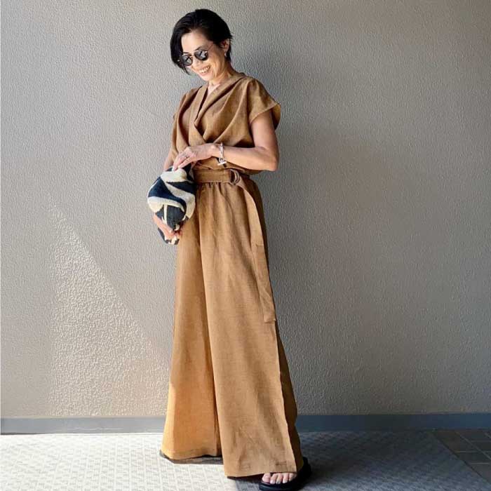 【美品】cavezarosso 2wayカシュクールオールインワン ONEPIECE,All In One/Combinasion | CAVEZA ROSSO