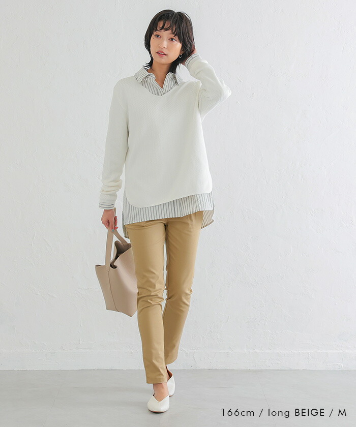 RENEWAL ストレッチ テーパードパンツ レディース m l ll 3l xxl