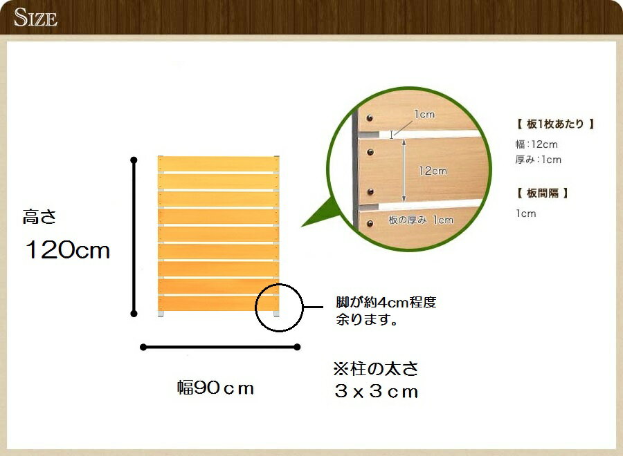 横板枚数 板９枚貼り アルミ脚４ｃｍ余り 樹脂フェンス 目隠しフェンス 目隠しパネル エクステリア ガーデンファニチャー 目隠し フェンス 後付け メッシュ メッシュフェンス フェンス パネル 樹脂 ラティス ルーバーラティス 目隠し かんたん 簡単 フェンス パネル