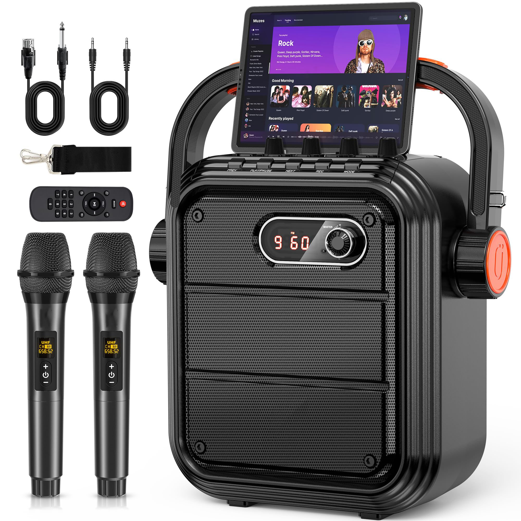 楽天市場】JYX スピーカーセット 拡声器 ワイヤレスマイク1本