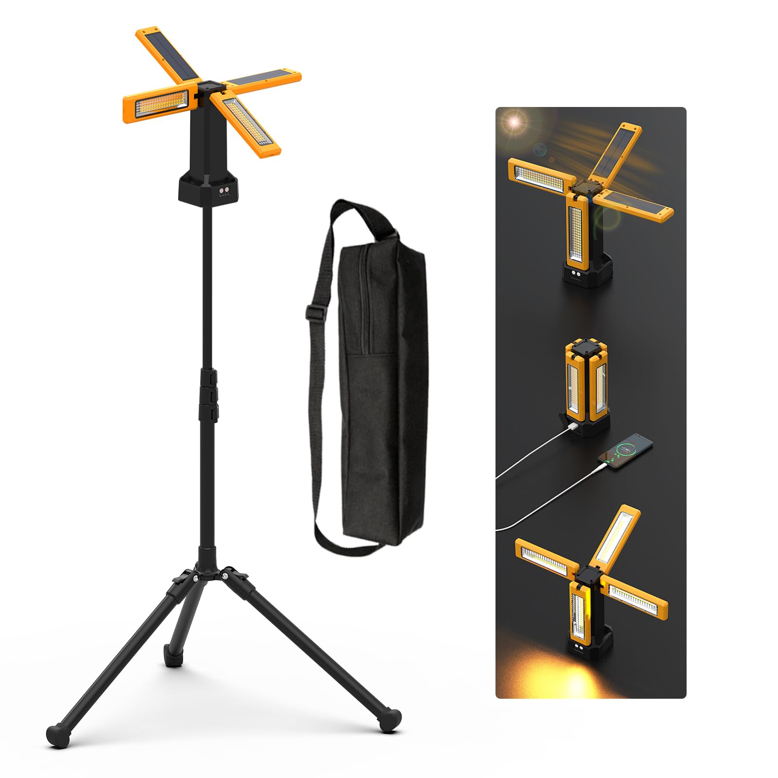 楽天市場】SK11 作業灯 充電式 LED 投光器 三脚付き ワークライト