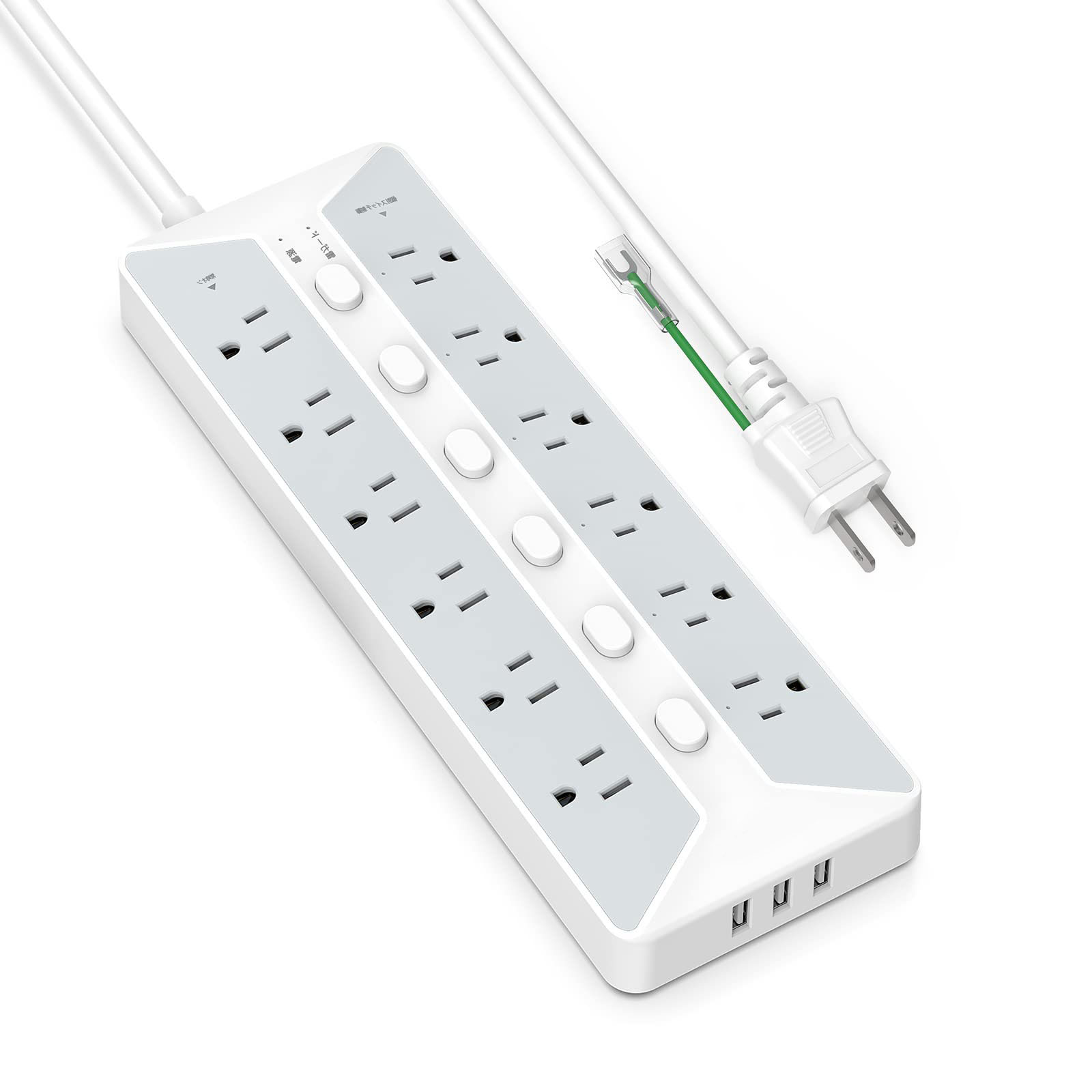 ワット数水道栓 取り替えっこ付き添い人 押しひろげる吊りひも 2m usb 差し込み12個AC口 3個USB界面 時刻表水道栓 飾りつけ マルチ水道栓 oa水道栓 幅ひろい差し込み 蛸足差し込み タコ足導線 節電 水道栓 3いの一番 省エネ 雷差し固める 2いの一番 3いの一番繋ぎ相応う