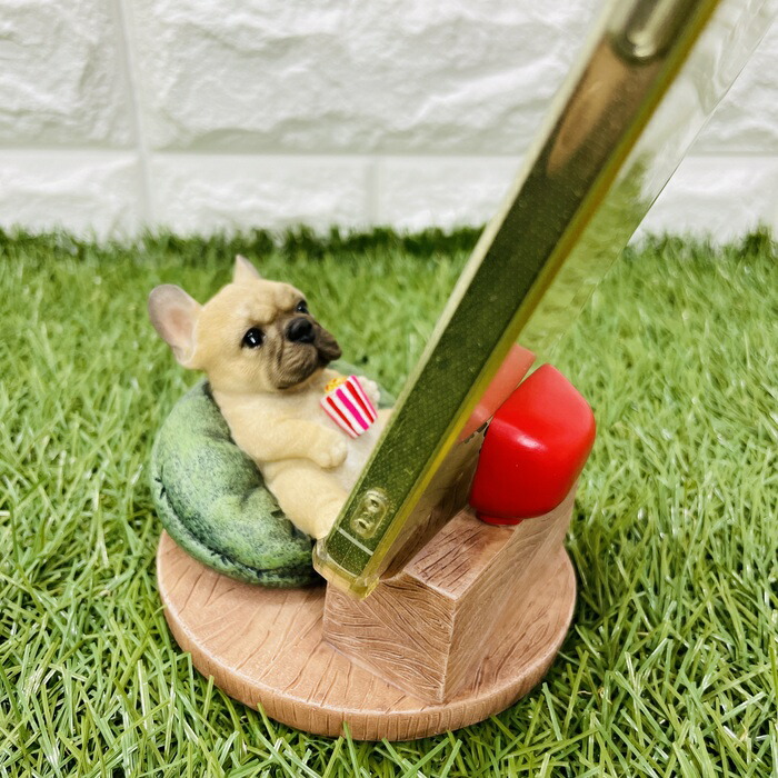 楽天市場】スマホスタンド テレビを見るフレンチブルドッグ woobia