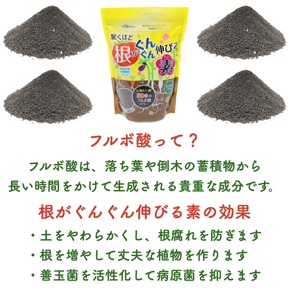 年末のプロモーション 驚くほど根がぐんぐん伸びる素 500g×12袋 堆肥 たい肥 フルボ酸 園芸用 グランドカバー 土壌改良 ガーデニング 畑 野菜  作物 肥料 家庭菜園 農業 農作物 発根 fucoa.cl