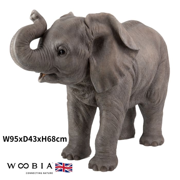 楽天市場】鼻を上げるゾウ（特大） 本物そっくり リアル 象 象型 ゾウ