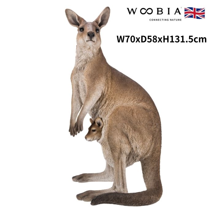 楽天市場】カンガルー 置物◇動物オーナメント◇リアルな ベビー