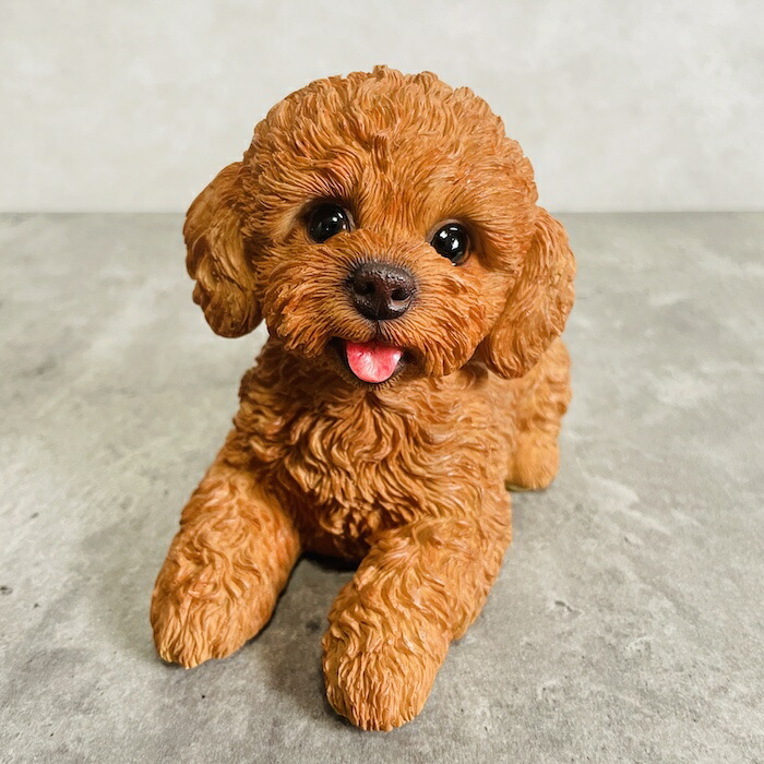 オルゴナイト　フラワー☆プードル1 犬置物　インテリア オルゴナイト フラワー☆プードル1 犬置物 インテリア オルゴナイト