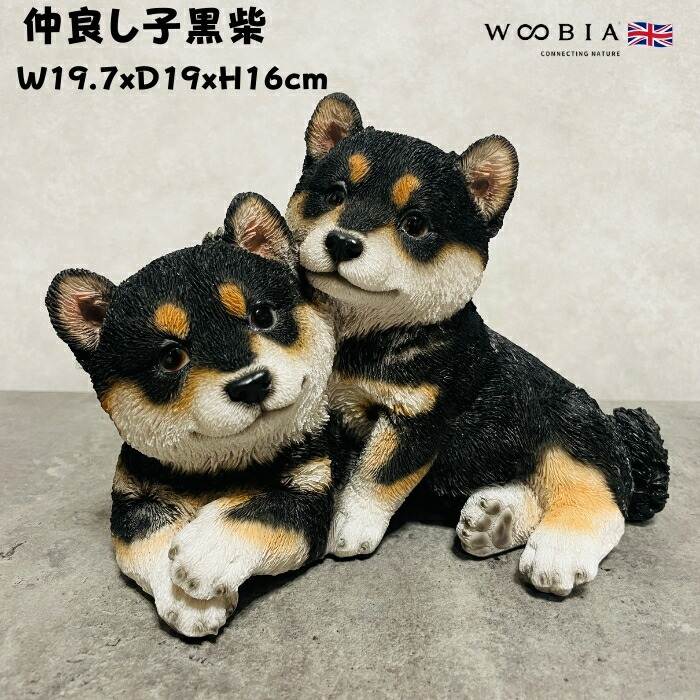 楽天市場】柴犬 置物 大きい 手をあげる柴犬 グッズ 高さ40.5cm woobia