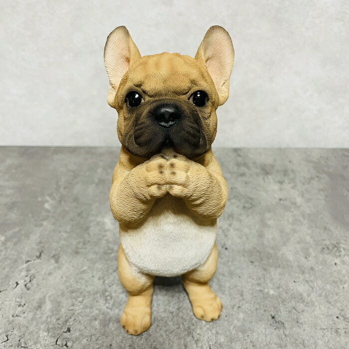 楽天市場】かわいい 犬 置物 高さ21.8cm フレンチブルドッグの