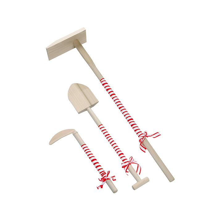 【保証付】地鎮祭セット（紅白布巻） 農業 用具 工具 家庭菜園 収穫 刃物 浅野木工所 燕三条｜ガーデニング　ワクイショップ
