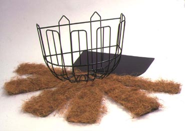 楽天市場】伊藤商事 ワイヤーバスケット壁掛けWB-35（ヤシ繊維・マット