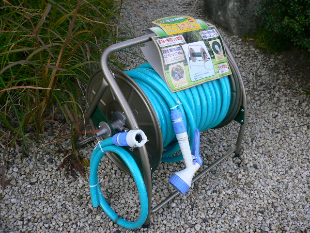 楽天市場】ホースリール メタルリールMタイプ30m防藻ホース・ガン