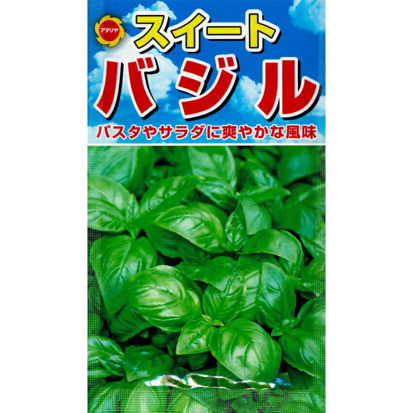 楽天市場 アタリヤ スイートバジル 7ml 野菜種 ハーブ ガーデニングどっとコム