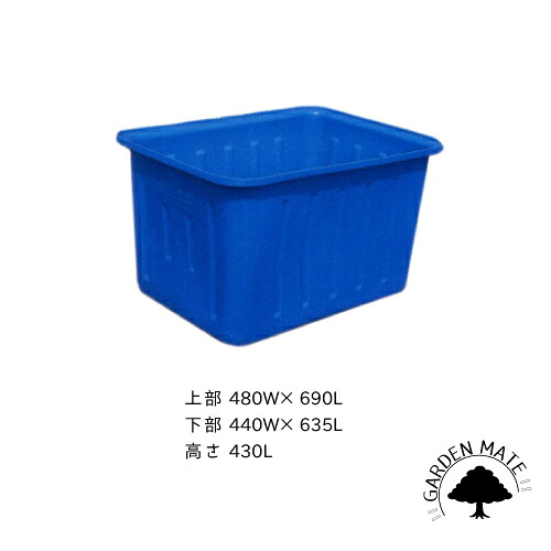 【日時指定・代引き不可】 角型ポリ桶　K-130 16,462円