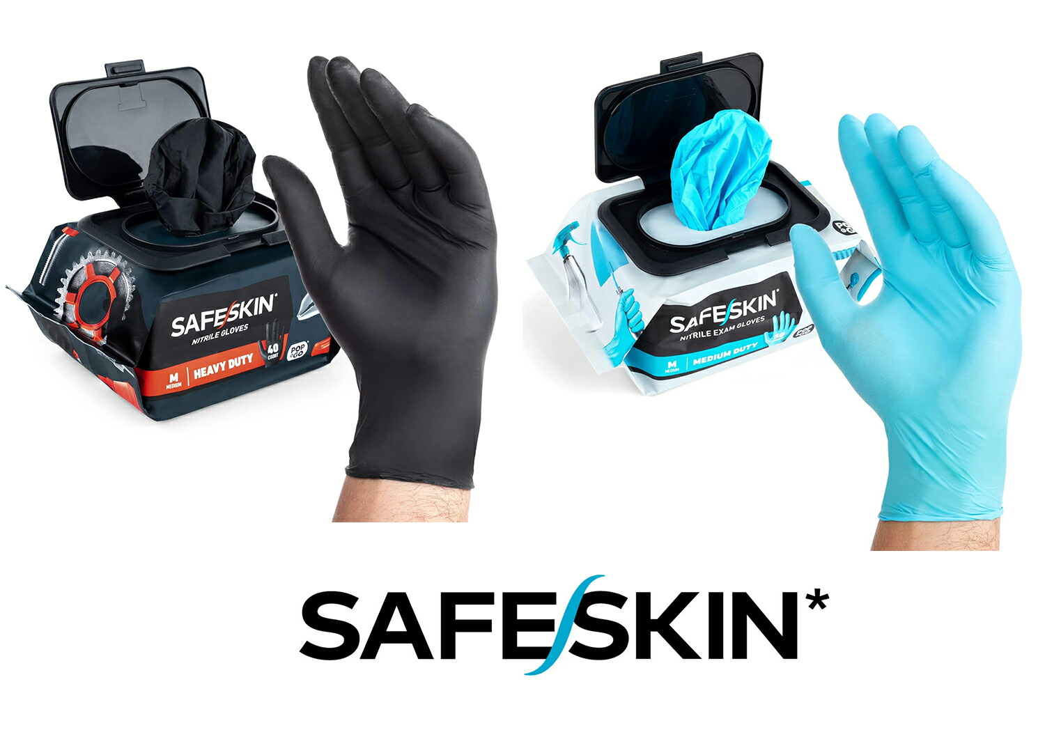 楽天市場】SAFESKIN ニトリルグローブ ヘビーデューティー 重