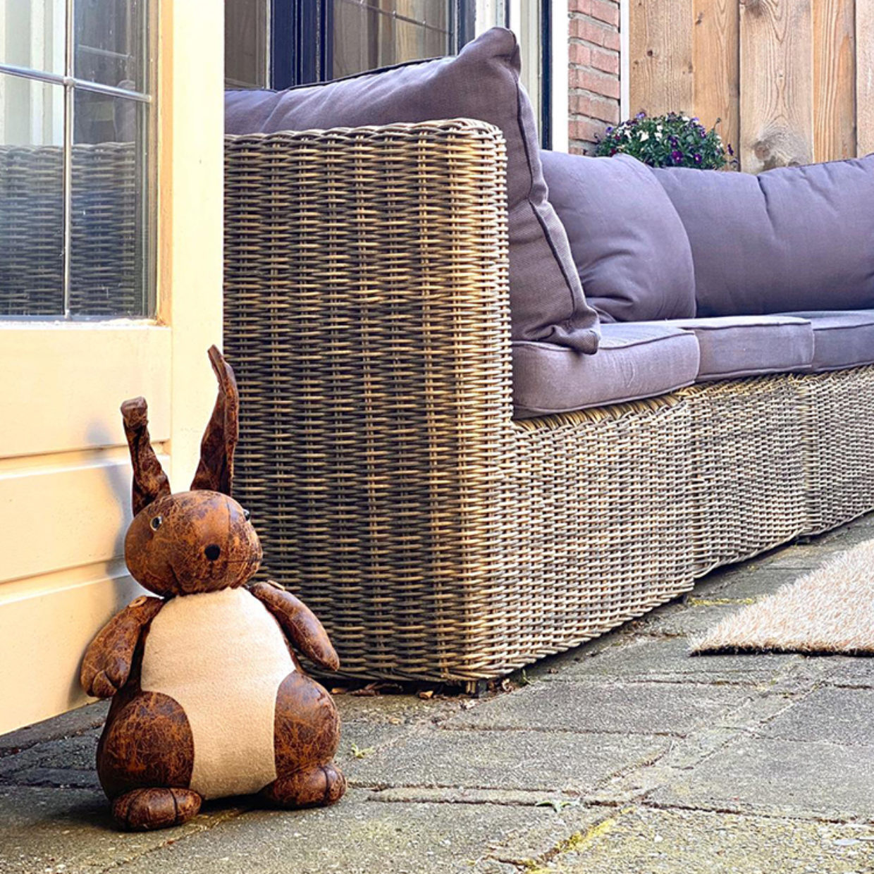アニマルドアストッパー Leather オランダ Doorstop エッシャーデザイン L Lh115 Ass Design ドアストッパー Esschert