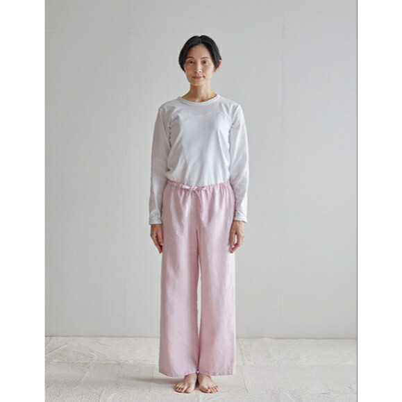 Fog linen work リネンワーク パンツ 2022 ローズテ アシェ リネン 春