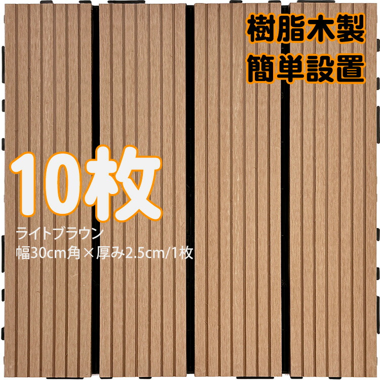 楽天市場】12月中旬頃発送 ウッドパネル ウッドタイル 樹脂木製 ライト