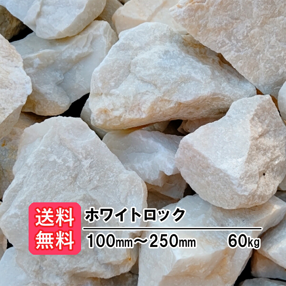 楽天市場 送料無料 庭石 ロックガーデン 庭 kg kg 1 ホワイトロック 100 250mm 白 大きい 土留め 園芸 造園 白い石 アクアリウム 花壇 囲い 仕切り 置き石 ガーデニング 砕石 ガーデンロック おしゃれ Diy 園芸用品 リフォーム 大理石 割栗石 エクステリア