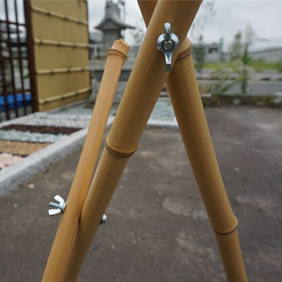 流しそうめん　三脚付き　人工青竹 三脚付き】流しそうめんに最適な人工青竹人工竹あや竹半割φ80