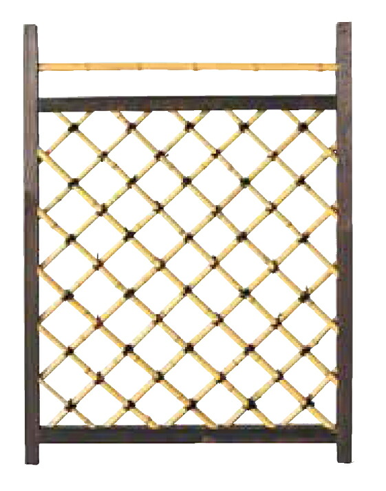 木枠枝折戸(白竹入)W750×1000