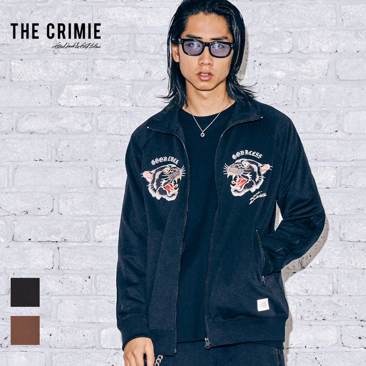 楽天市場 公式 Crimie クライミー Embroidery Jersey Track Jacket Cr1 02a5 Cl09 21aw ジャージ トラックジャケット スカジャン ベトジャン トップス カジュアル ファッション ブランド アメカジ ストリート 刺繍 高級 秋 冬 長袖 メンズ メンズファッション