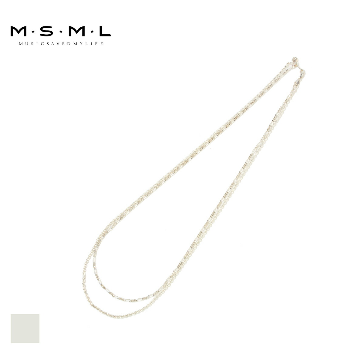 Msml Double ネックレス Necklace Chain 925 21aw M21 02a1 Ac01 Silver925 シルバー Katsuma アクセサリー