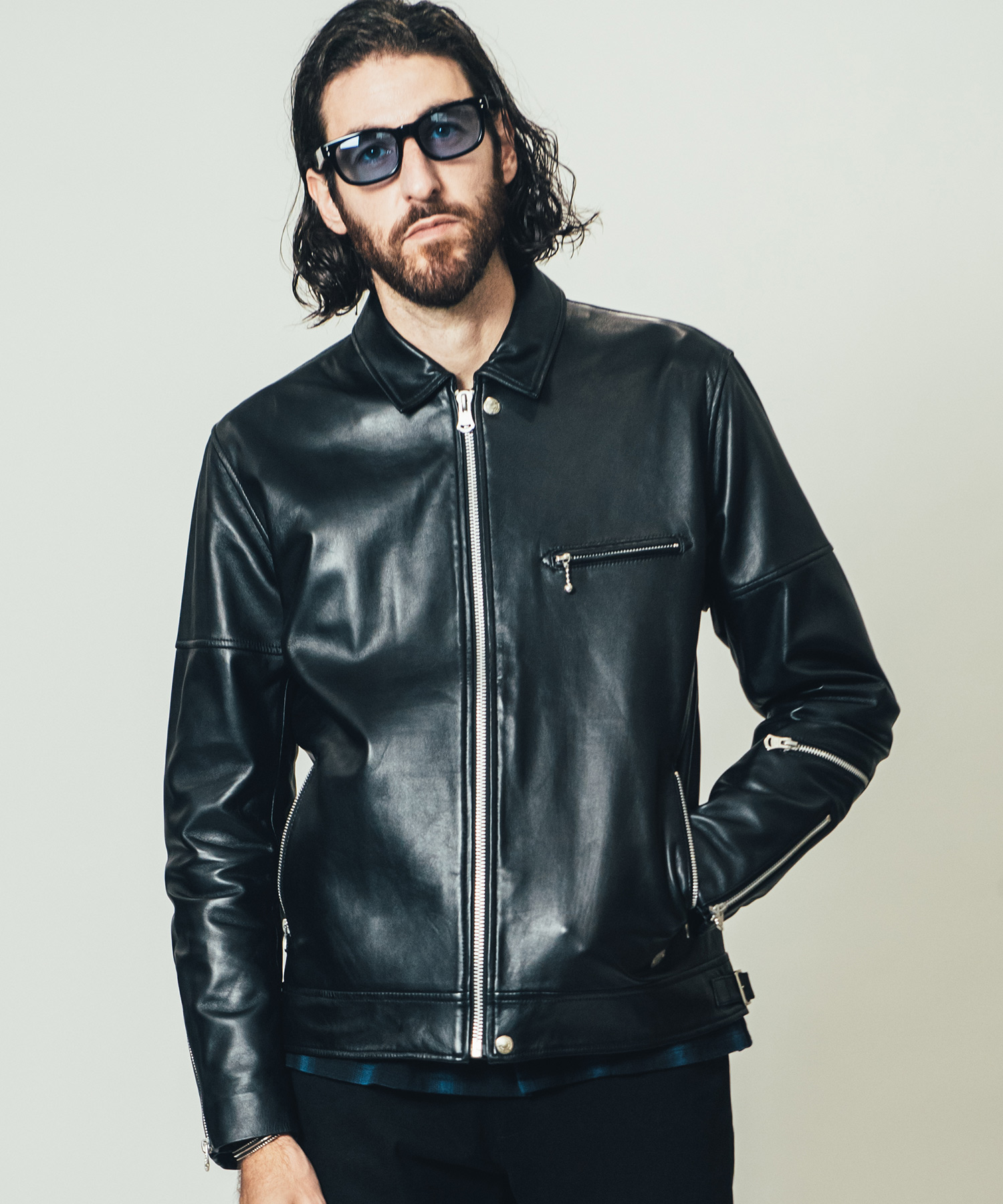 CRIMIE クライミー LAMB LEATHER SINGLE RIDERS JACKET CR1-02B5-JK06