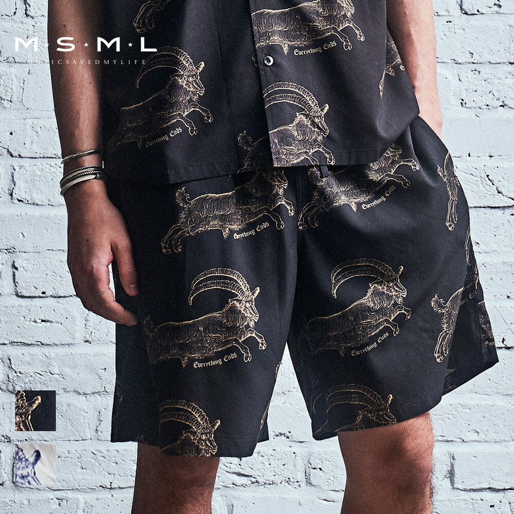 40 Off Sale Msml Goat Shorts M21 02b1 Ps01 パンツ リラックス イージーショーツ セットアップ カジュアル ストリート ファッション ブランド 春 夏 春服 夏服 メンズ メンズファッション Katsuma Coldrain 限定販売