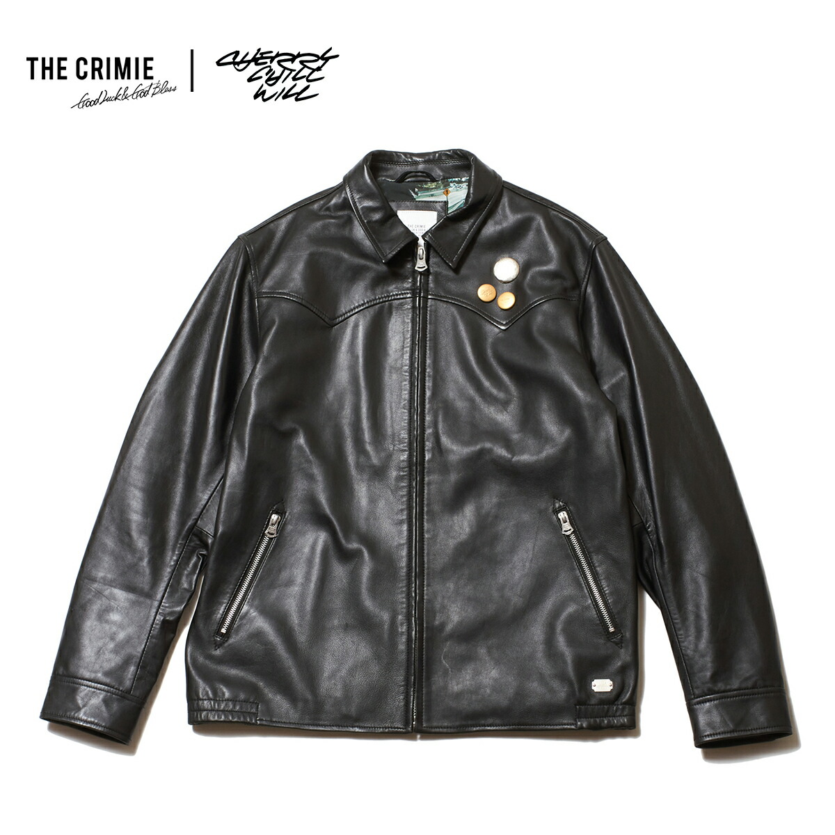 楽天市場】【公式】CRIMIE LAMB LEATHER WESTERN JACKET x cherry