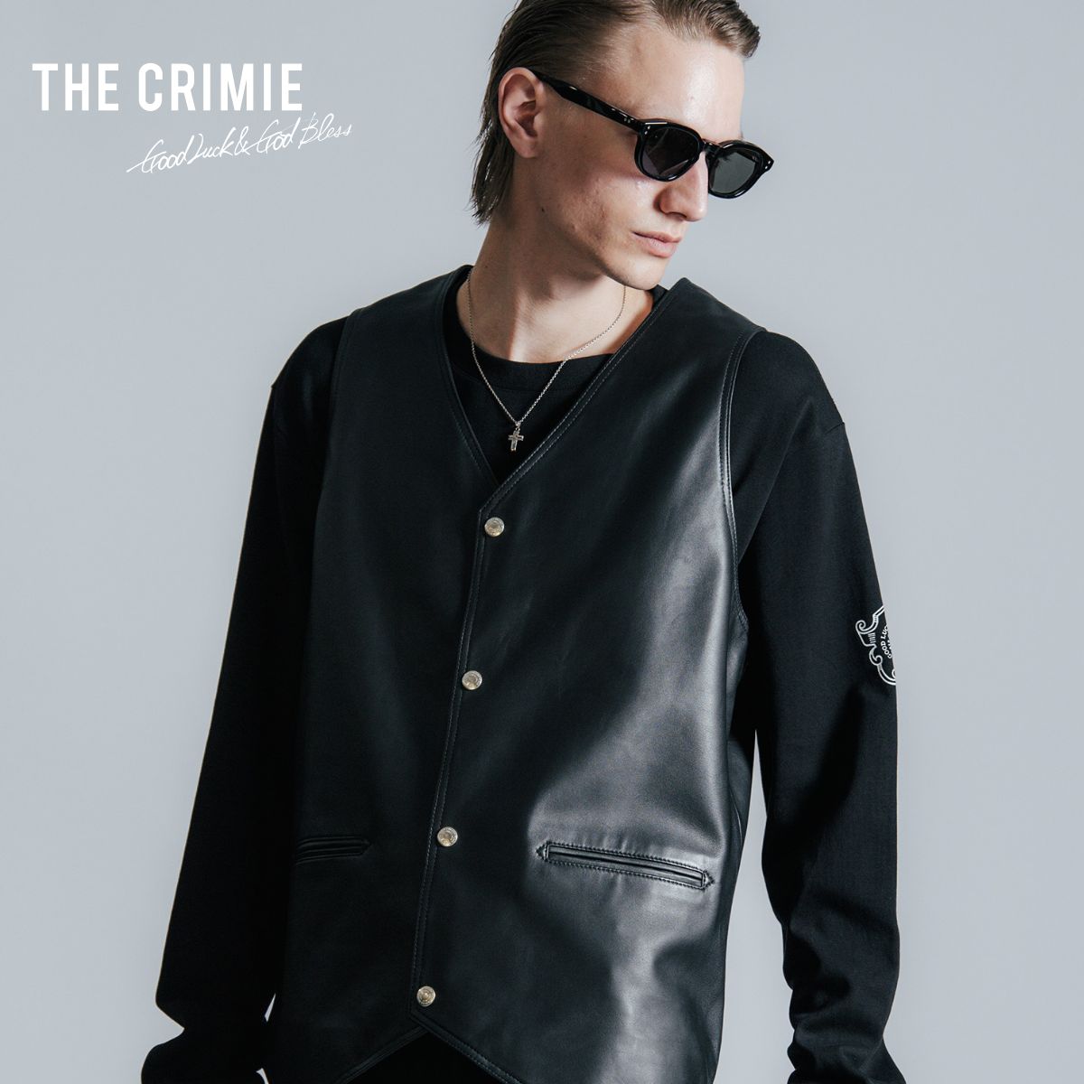 【公式】 クライミー THE CRIMIE スペイン ラム レザー ベスト SPANISH LAMB LEATHER VEST メンズ ブランド 本革 羊|GARDEN TOKYO