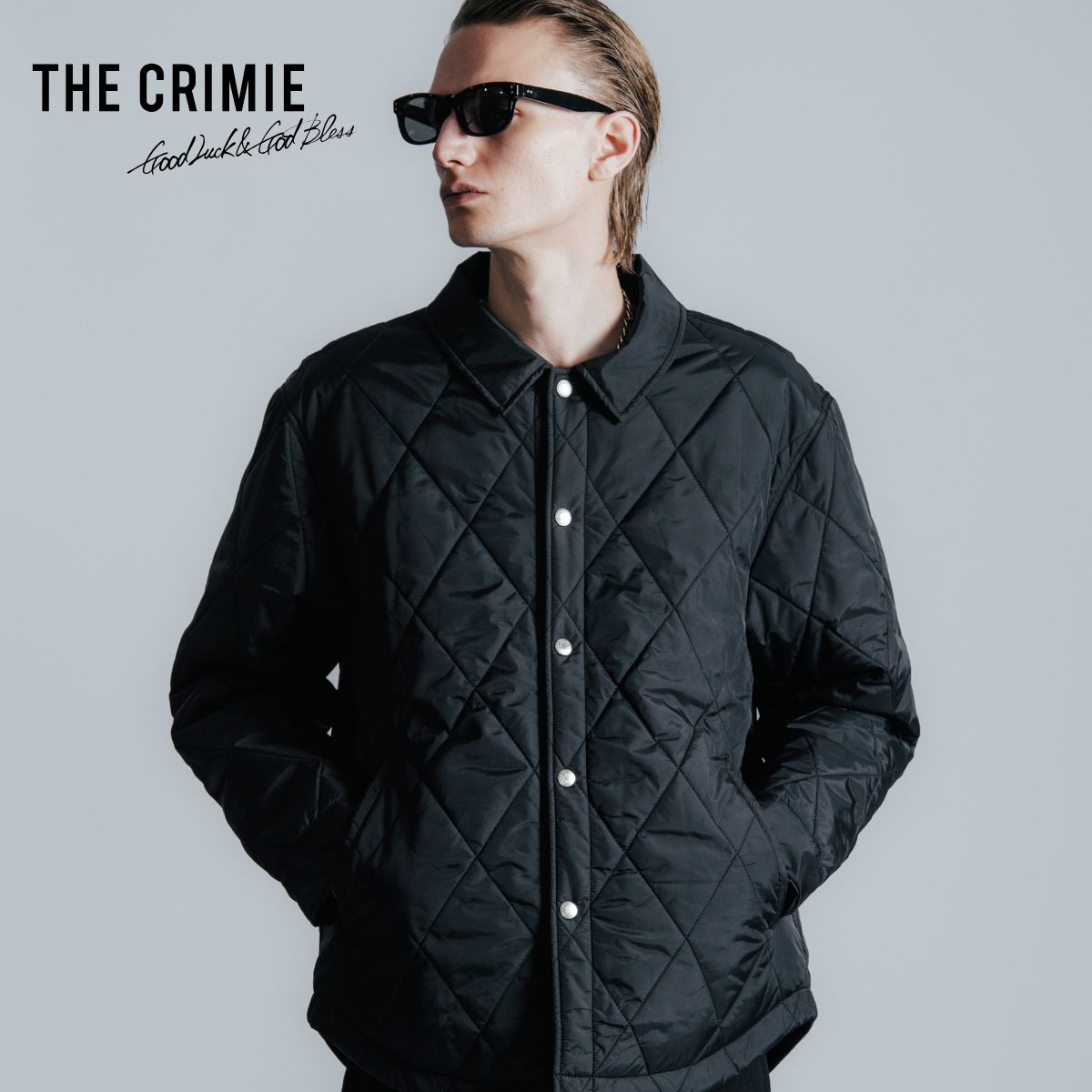 CRIMIE メルトン ウール ジャケット コート Mサイズ ブラック CRIMIE メルトン ウール ジャケット コート Mサイズ ブラック