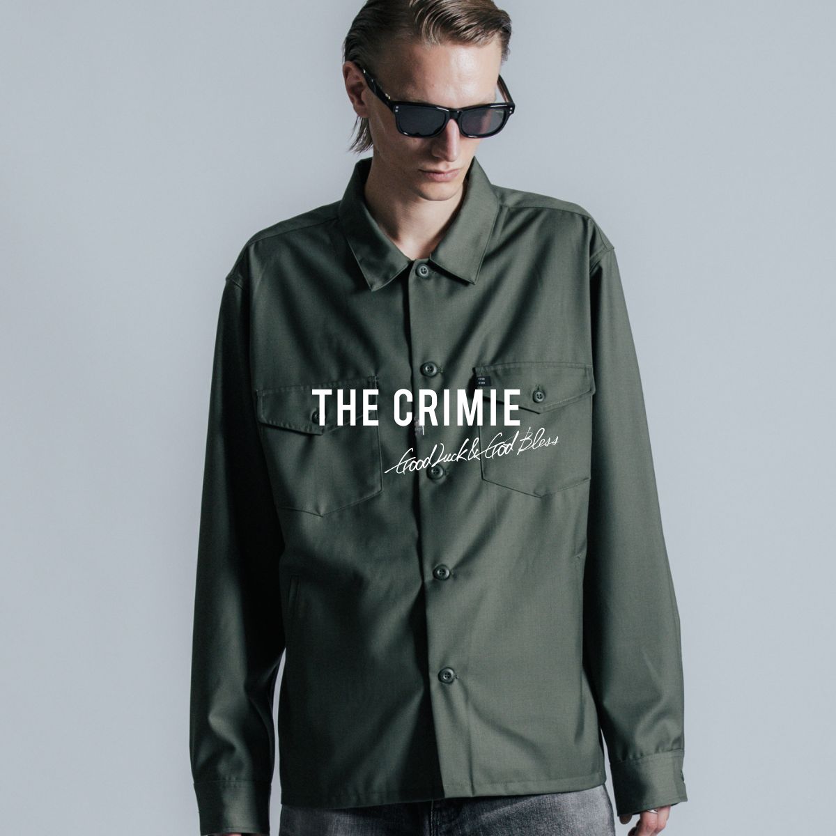 【堅苦しさ】 THE CRIMIE クライミー  MILITRY SHIRT ミリタリー プルオーバー