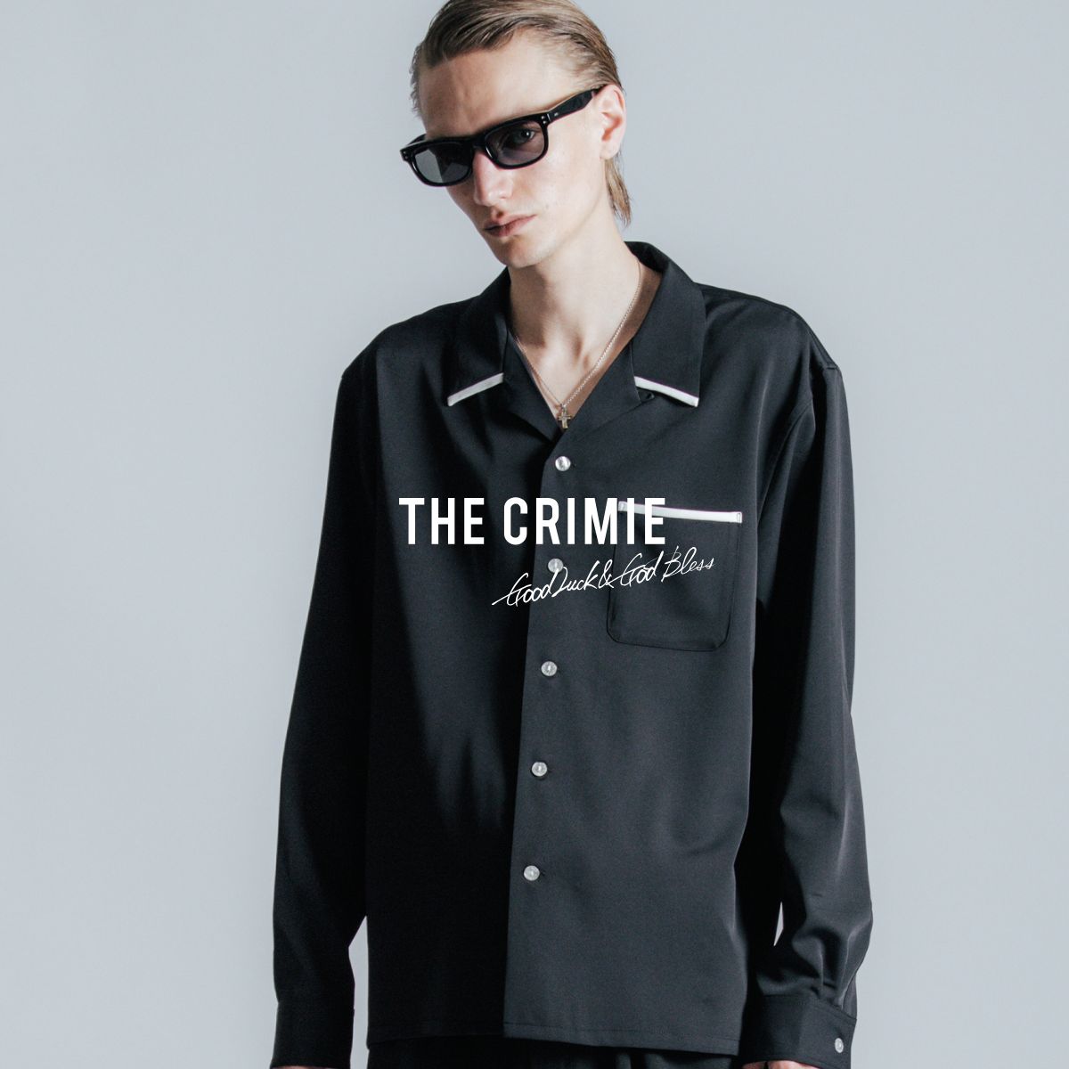 【公式】 THE CRIMIE クライミー BICOLOR OPEN SHIRT バイカラー オープン 長袖 シャツ