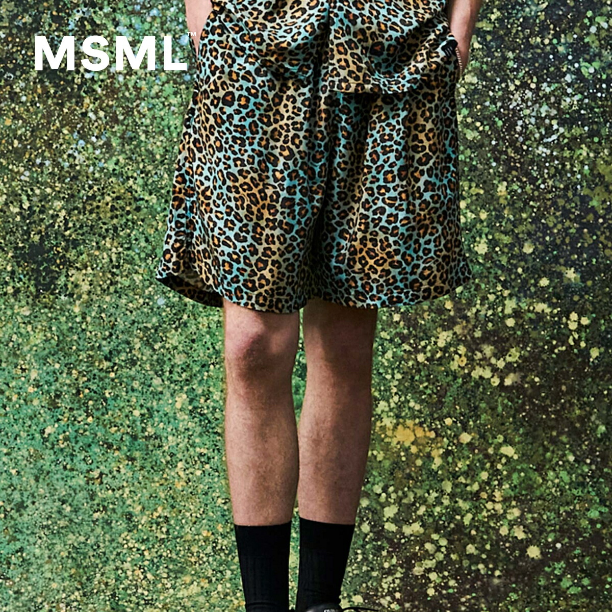 【堅苦しさ】MSML LEOPARD RAYON SHORTS レオパード 人絹 さる股引き