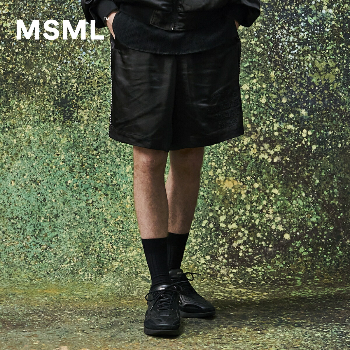 【堅苦しさ】MSML SATIN SHORTS 繻子 さる股引き