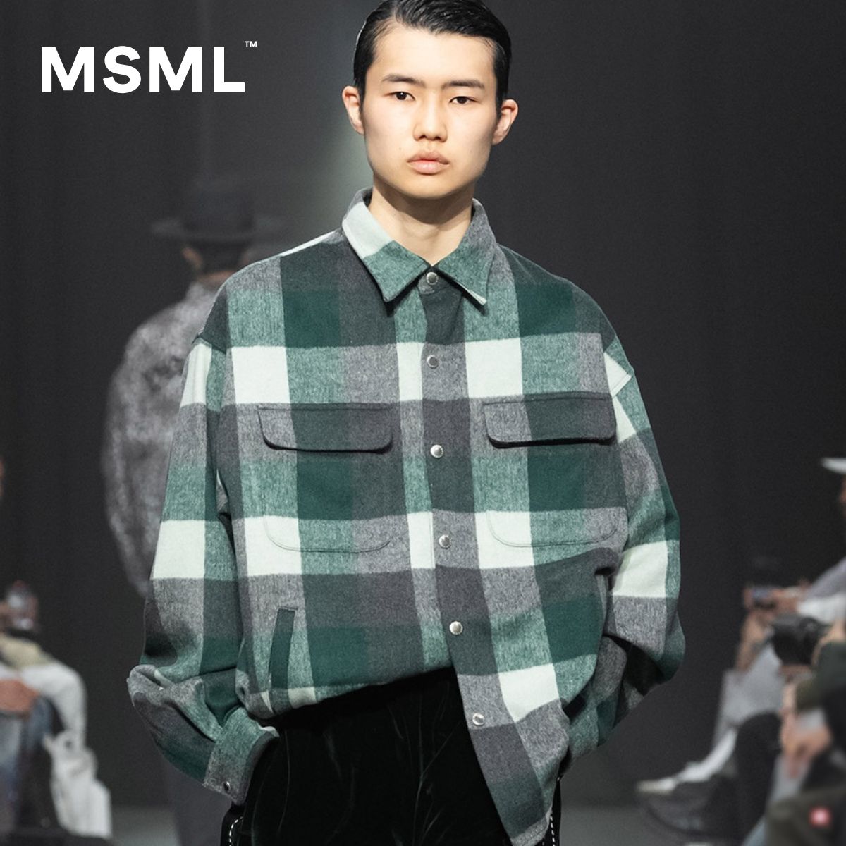 【公式】MSML エムエス エムエル CHECK SNAP BUTTON SHIRT チェック スナップボタン シャツジャケット 27,720円