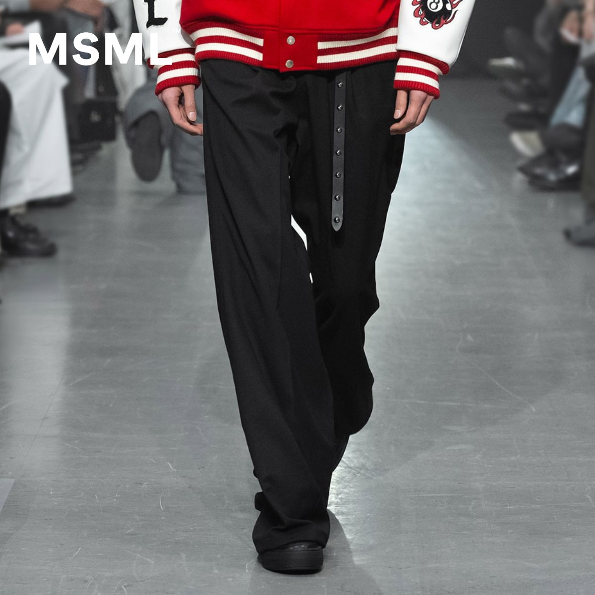 【公式】MSML エムエスエムエル WIDE FLARE SLACKS ワイドフレアスラックス ワイドフレアパンツ メンズ スラックス ワイドパンツ ツイル ツータック ドローコード 秋冬春