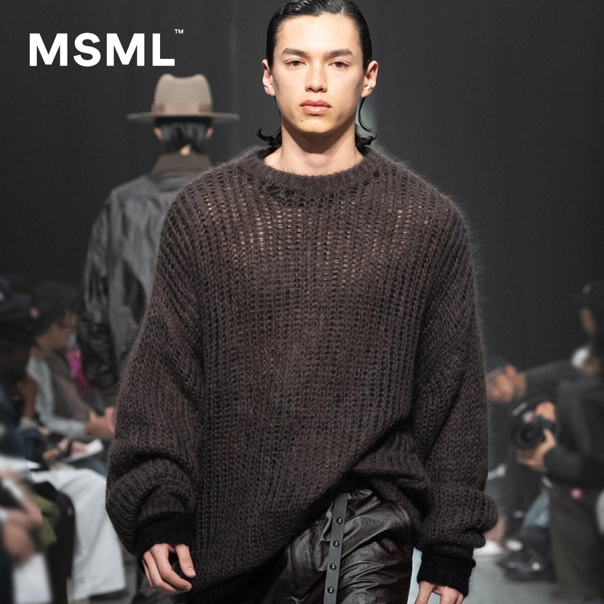 【堅苦しさ】MSML エムエス エムエル MOHAIR KNIT モヘヤ 編み物