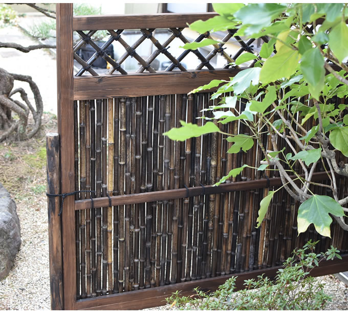 絶妙 黒竹垣フェンス 横型 幅165 高さ1cm 竹垣フェンス 目隠し 衝立 和風 空間 仕切り 日本 庭園 坪庭 袖垣 竹フェンス ガーデニング 垣根 囲い 塀 生け垣 当日出荷 Greenzonwheelz Com