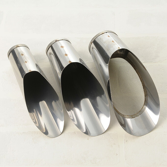 楽天市場 Pt10a 簡単土入れ ステンレス網付き 3セット 大中小 土の入れ替え 移植 移し替え 移動 片手 小型 土いじり ガーデン用品屋さん