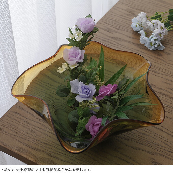 生け花 花器 水盤 まどろみの中 ガラス水盤 高級 おしゃれ 日本製 大きな フラワーベース ギフト 贈り物 プレゼント 生け花 活花 生花 活け花 不思議 Opinioncubana Com