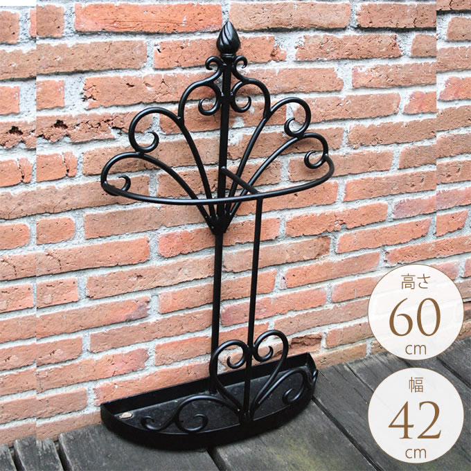 楽天市場 傘立て おしゃれ アイアン アラベスク 壁際 半円 北欧 アンブレラスタンド 傘 スタンド 玄関 入り口 送料無料 ガーデン用品屋さん
