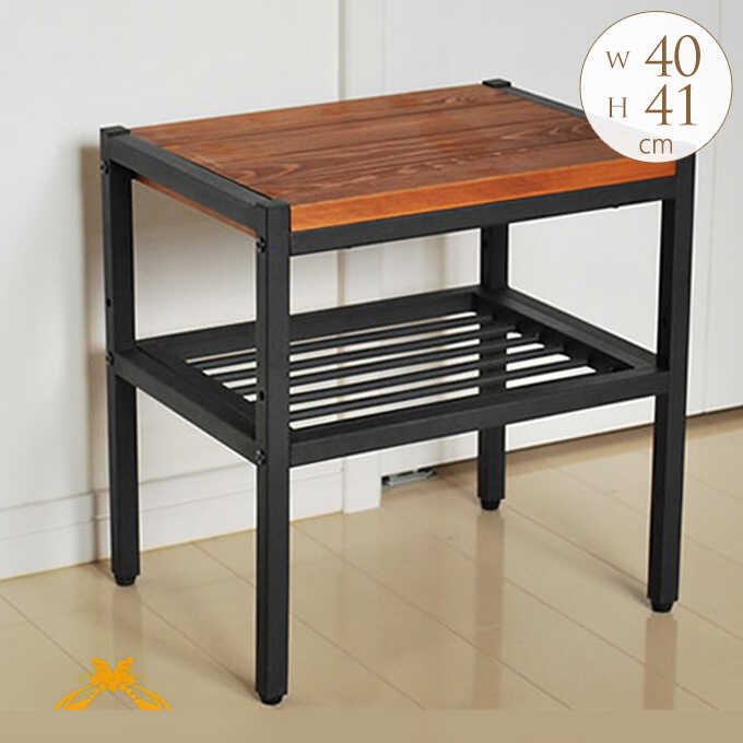 【楽天市場】サイドテーブル 木製 棚 心落ち着く BRICK 天然木 ミニ テーブル 木製 シェルフ 北欧 園芸ラック フラワースタンド 花台