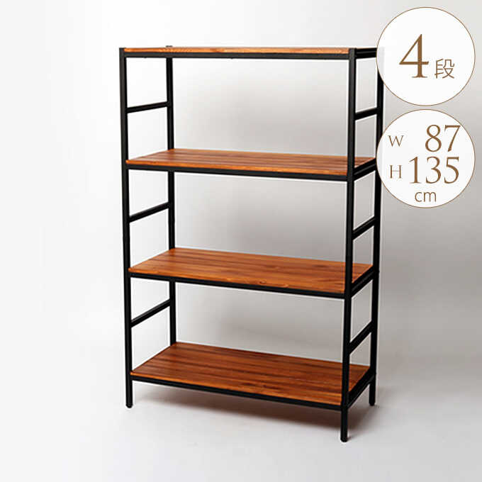 楽天市場】シェルフ オープンラック 棚 収納棚 古木 古材 ウッドラック