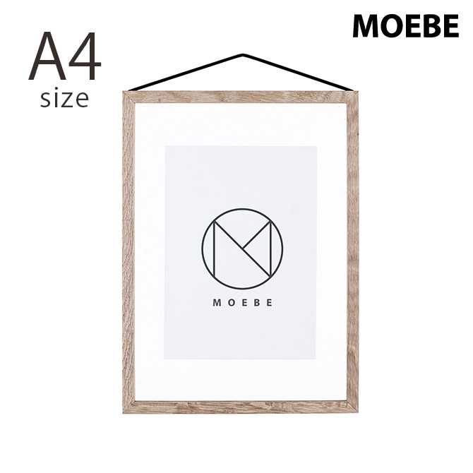 アクリル フレーム 壁掛け MOEBE ムーベ FRAME フレーム A4 オーク アートフレーム 北欧 インテリア 雑貨 おしゃれ シンプル A4 アクリル板 木製 フォトフレーム 写真 飾り ポストカード 額縁 木枠 クリア 透明 ポスター|Nester(ネスター)