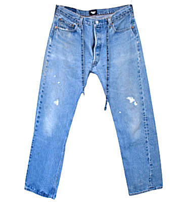 Jeanise Blue / ジーニーブルー OVERSIZE REPAIR DENIM IN SEAM CODE オーバーサイズドリペ,アデニム【JB008-M-A】【MEN'S / WOMEN'S】|Garde-Robe