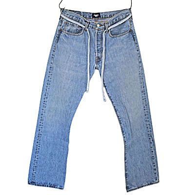 Jeanise Blue / ジーニーブルー OVERSIZE REPAIR DENIM IN SEAM CODE オーバーサイズドリペ,アデニム【JB008-S-C】【MEN'S / WOMEN'S】|Garde-Robe